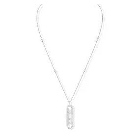 0.69ctw White Gold Diamond Necklace