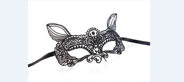 1PCS Black Women Sexy Lace Eye Mask Party Masks For Masquerade Halloween Venetian Costumes Carnival Mask For Anonymous Mardi