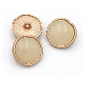 5 Pcs Colored Metal Button Big Buttons for Clothing Coat Dress Sewing Accessories(Beige,20mm)