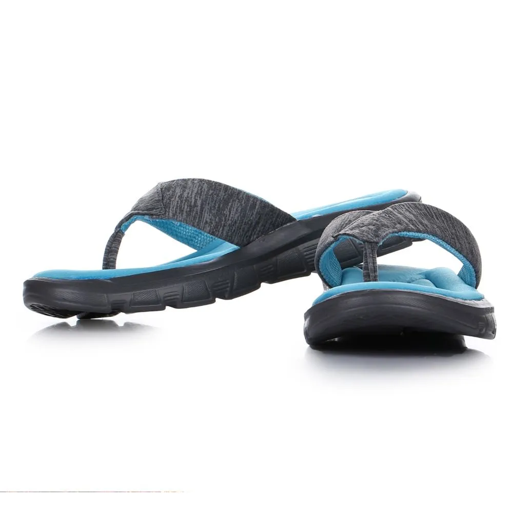 A-HA Casual Blue Flip Flops For Women CUSHION-20 By Liberty