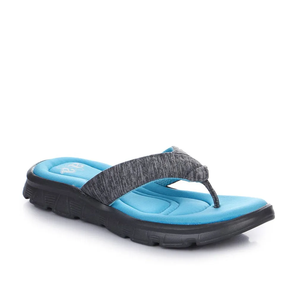 A-HA Casual Blue Flip Flops For Women CUSHION-20 By Liberty