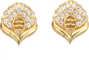 AanyaCentric Elegant Gold Plated Ad American Diamond Earrings for Women Girls of All Ages