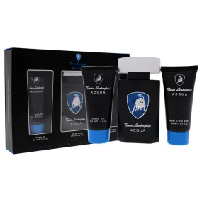 Acqua by Tonino Lamborghini for Men - 3 Pc Gift Set