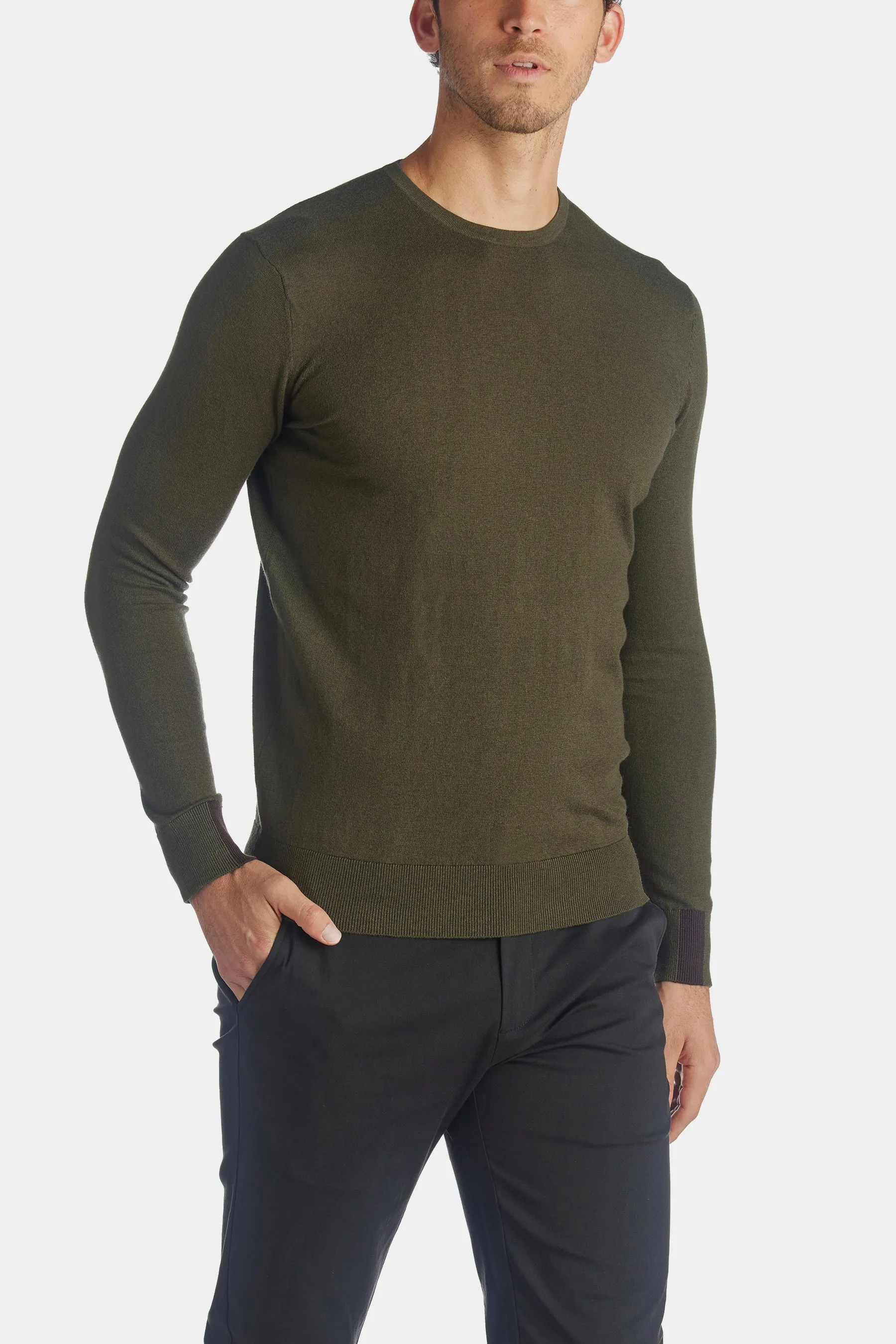 Adam Supima O-neck Knit T-Shirt