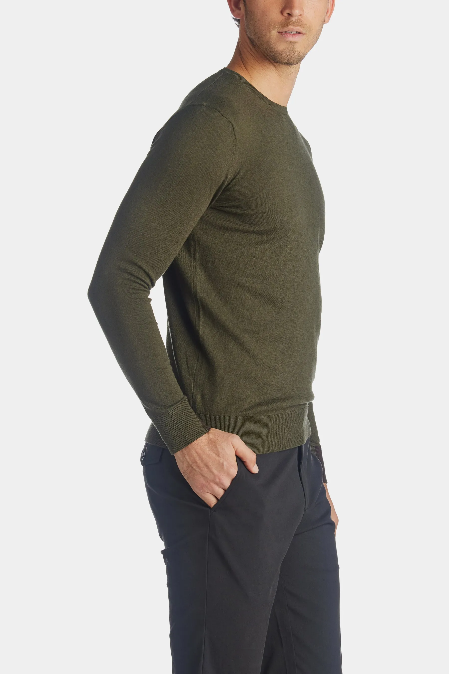 Adam Supima O-neck Knit T-Shirt