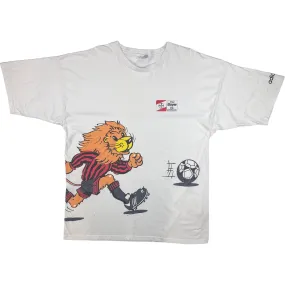 Adidas 90's Bayer 04 Leverkusen Graphic T-Shirt White Rare