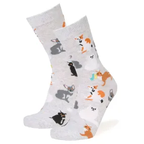 Cat Breeds Crew Socks