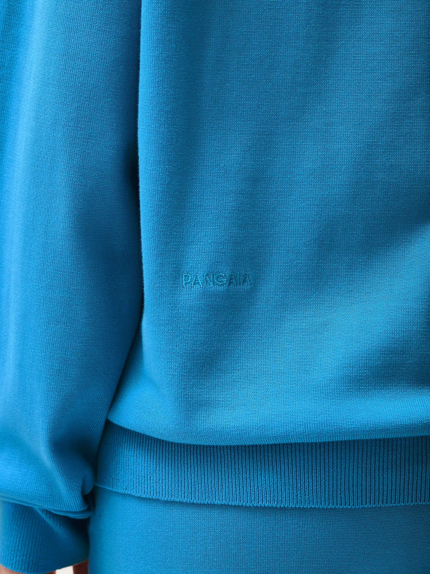 DNA Knitted Hoodie—geyser blue