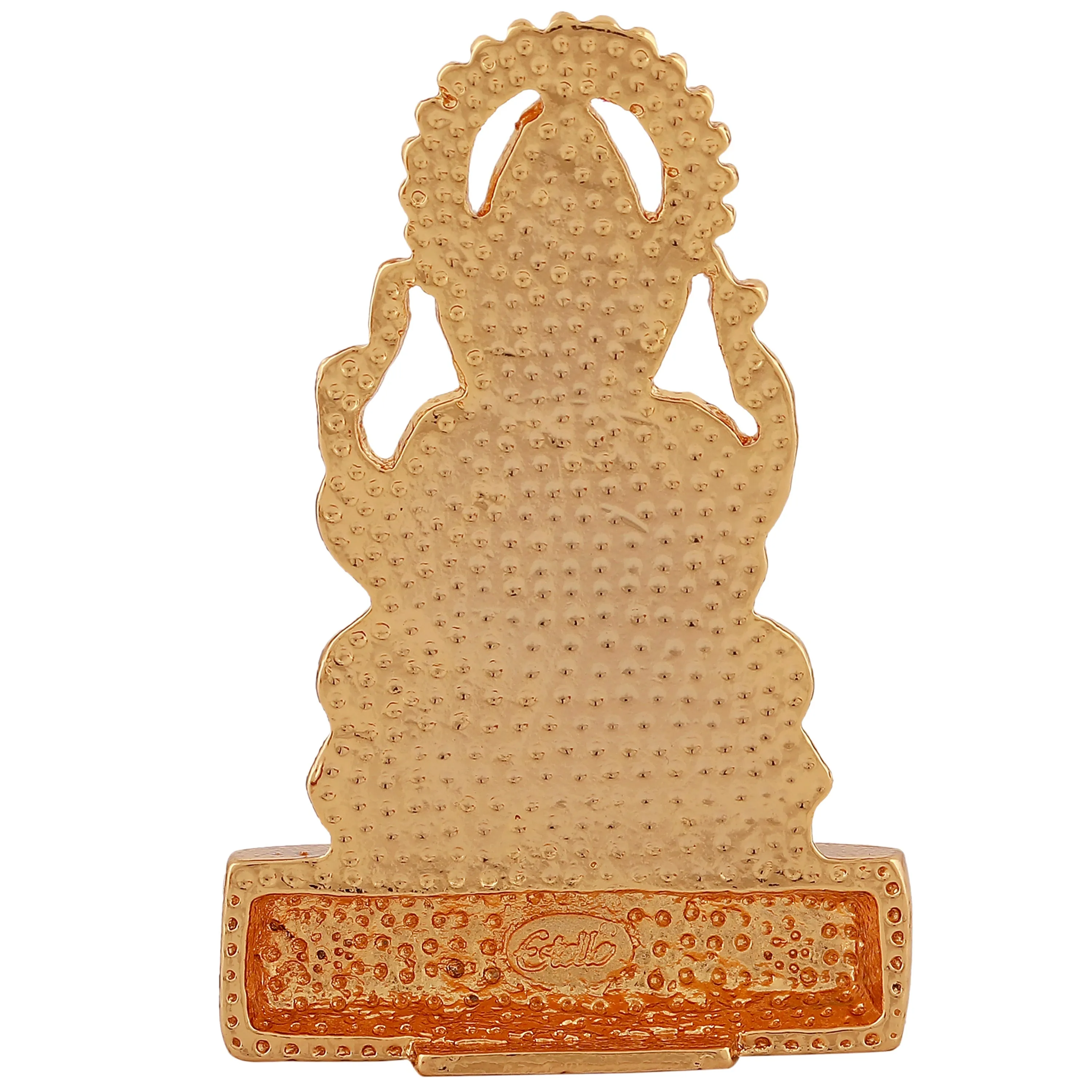 Estele Elegant Gold Plated Spiritual Lord Ganesh Idol for Gifts & House Warming/Home/Office Decors.