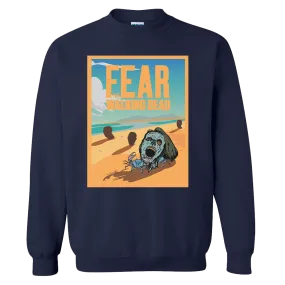 Fear The Walking Dead Walker Heads Fleece Crewneck Sweatshirt