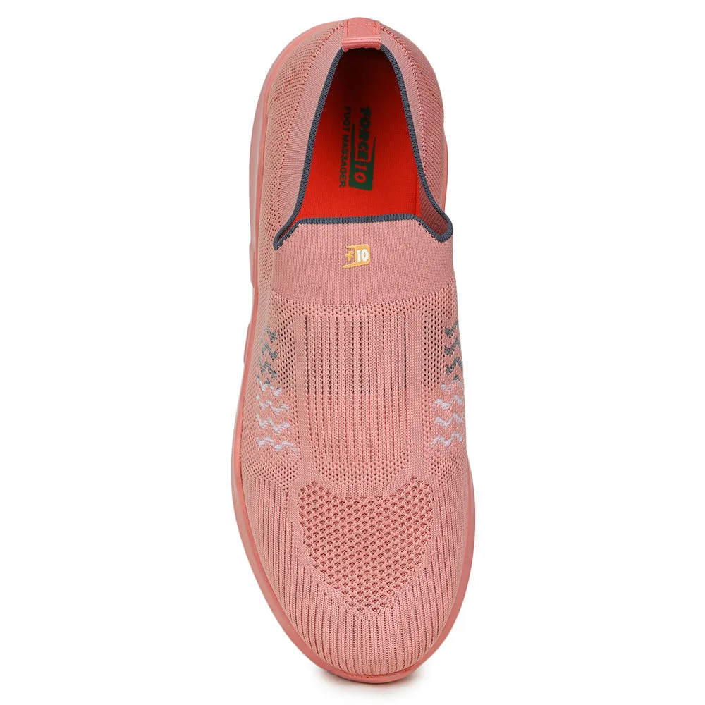 Force10 Non Lacing Peach Casual Slip on For Women AVILA-37 By Liberty