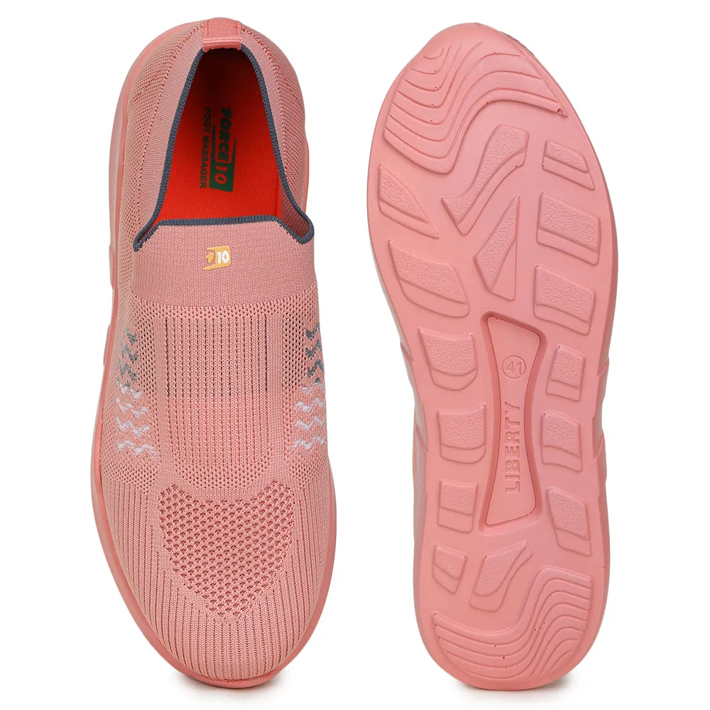 Force10 Non Lacing Peach Casual Slip on For Women AVILA-37 By Liberty