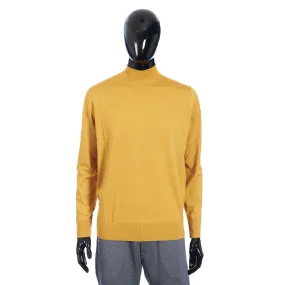 Lupetto Sweater Mock Neck In Moroccan Yellow Wish Wool