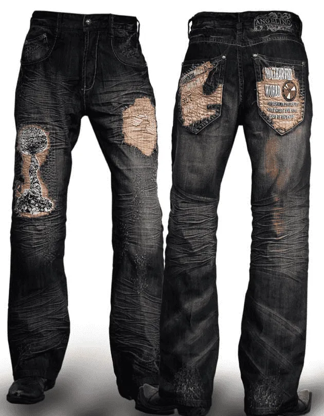 Men's Handmade Fashion Denim/Jeans Hiroshima