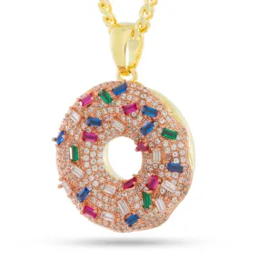 Pink Donut Necklace