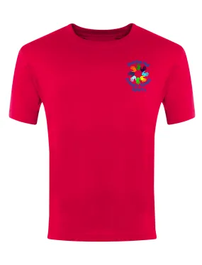 Shotton Hall Primary School Red Airtext P.E. T-Shirt