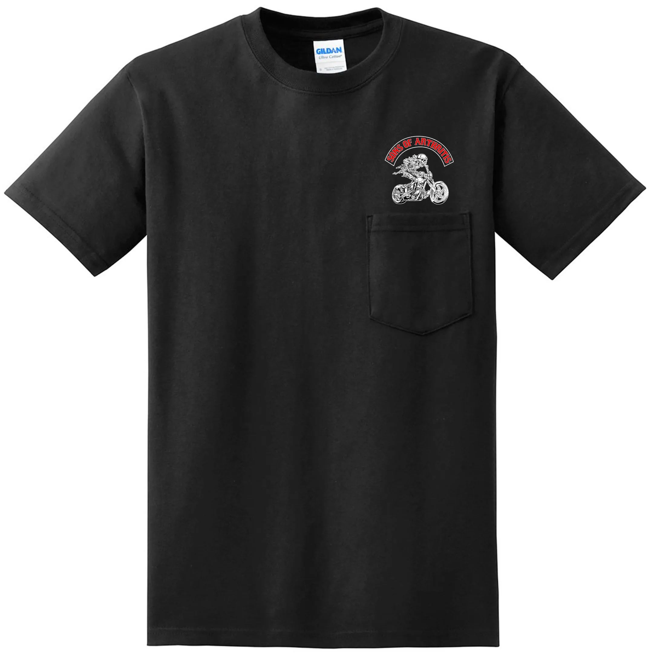 Sons of Arthritis Screw COVID Let's Ride Pocket T-Shirt