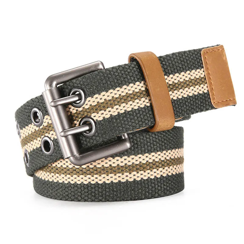 US Airborne Division 101 Casual Double Pin Buckle Canvas Belt