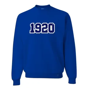 Zeta 1920 Founding Year Crew Neck Sweatshirt